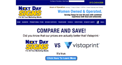 Desktop Screenshot of nextdaysignstampa.com